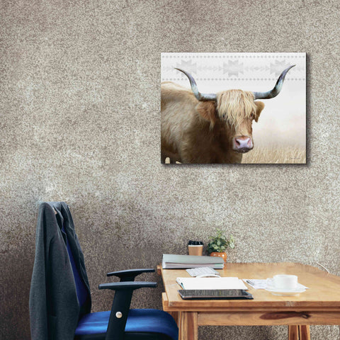 Image of 'Get Your Horns Up' by Lori Deiter, Canvas Wall Art,34 x 26