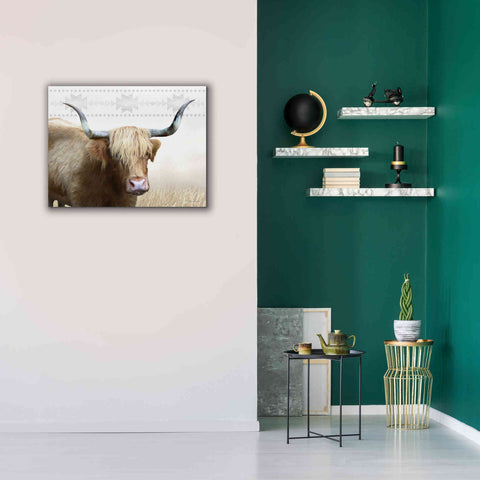 Image of 'Get Your Horns Up' by Lori Deiter, Canvas Wall Art,34 x 26