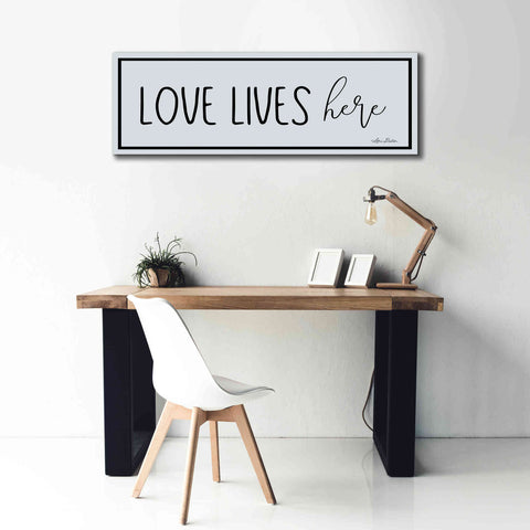 Image of 'Love Lives Here' by Lori Deiter, Canvas Wall Art,60 x 20