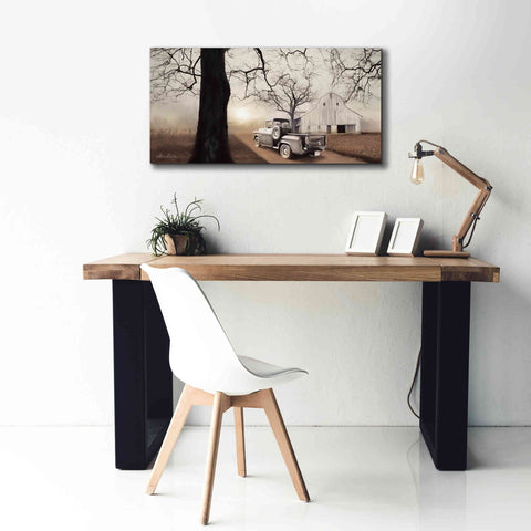 Image of 'Millersburg Sunrise with Truck' by Lori Deiter, Canvas Wall Art,40 x 20