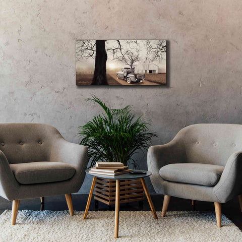 Image of 'Millersburg Sunrise with Truck' by Lori Deiter, Canvas Wall Art,40 x 20