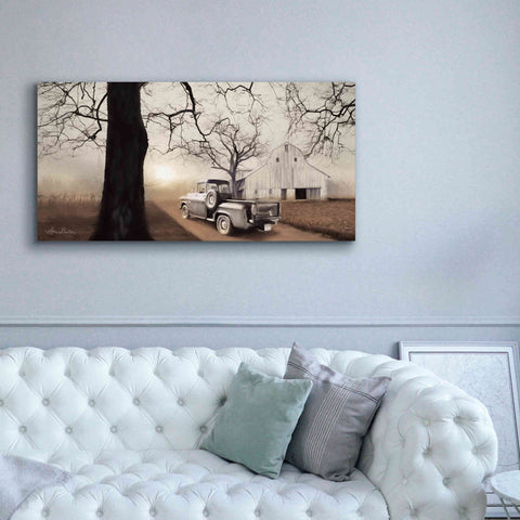 Image of 'Millersburg Sunrise with Truck' by Lori Deiter, Canvas Wall Art,60 x 30
