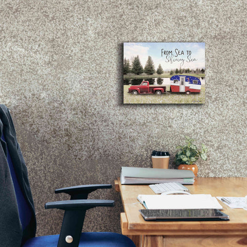 Image of 'American Camper' by Lori Deiter, Canvas Wall Art,16 x 12