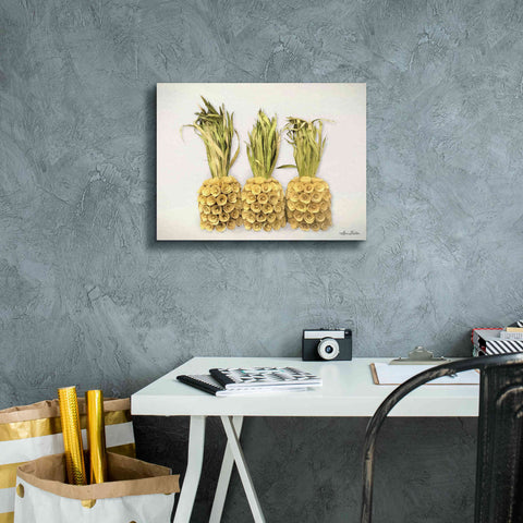 Image of 'Pineapples' by Lori Deiter, Canvas Wall Art,16 x 12