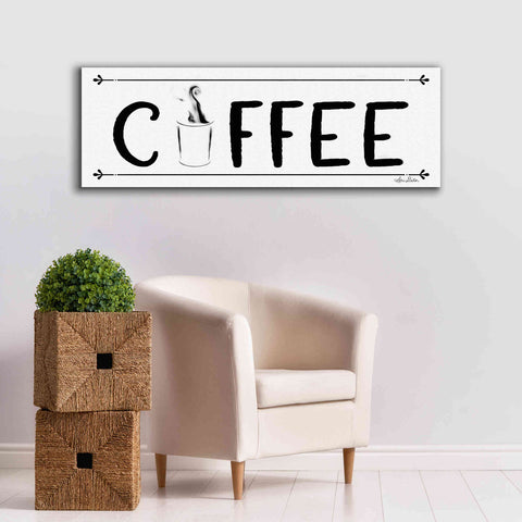 Image of 'Coffee Banner' by Lori Deiter, Canvas Wall Art,60 x 20