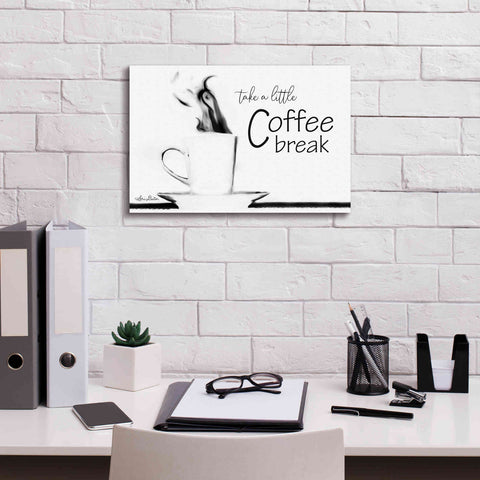 Image of 'Take a Little Coffee Break II' by Lori Deiter, Canvas Wall Art,18 x 12