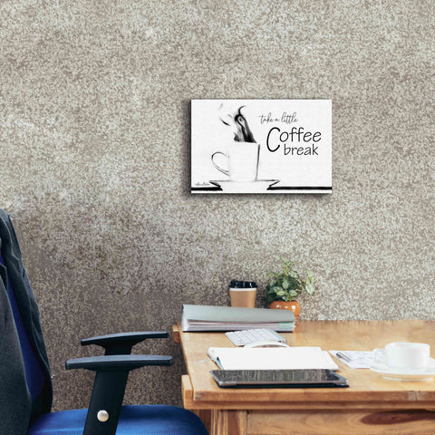 Image of 'Take a Little Coffee Break II' by Lori Deiter, Canvas Wall Art,18 x 12
