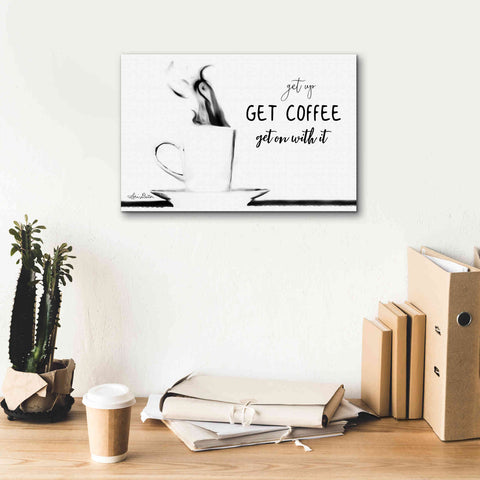 Image of 'Get Coffee' by Lori Deiter, Canvas Wall Art,18 x 12