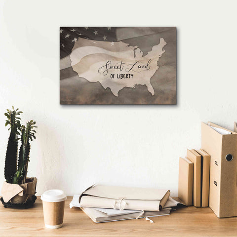 Image of 'Sweet Land of Liberty' by Lori Deiter, Canvas Wall Art,18 x 12