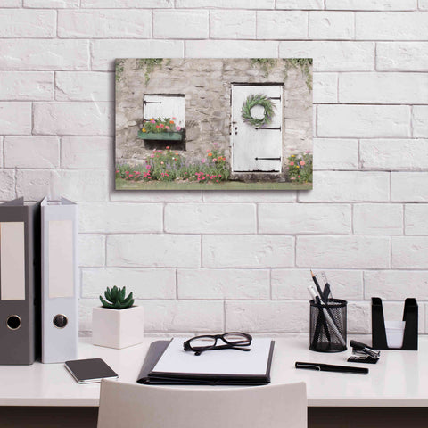Image of 'Old Stone Cottage' by Lori Deiter, Canvas Wall Art,18 x 12
