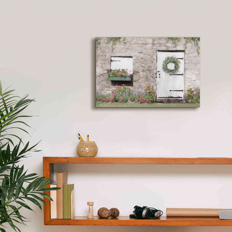 Image of 'Old Stone Cottage' by Lori Deiter, Canvas Wall Art,18 x 12