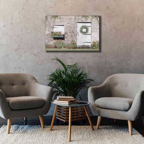 Image of 'Old Stone Cottage' by Lori Deiter, Canvas Wall Art,40 x 26