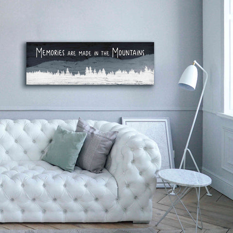Image of 'Memories are Made in the Mountains' by Lori Deiter, Canvas Wall Art,60 x 20