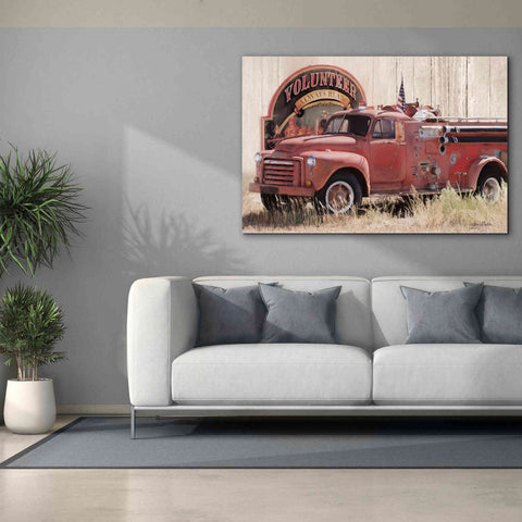 Image of 'Volunteer Firefighter' by Lori Deiter, Canvas Wall Art,60 x 40