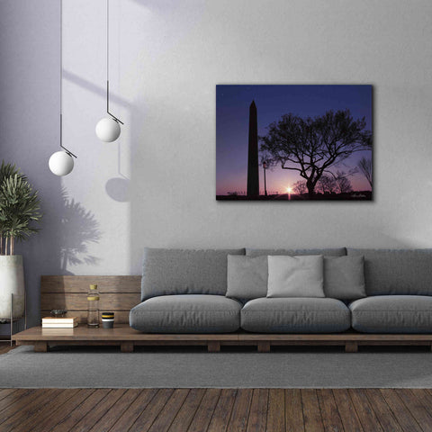 Image of 'Nightfall at the Washington Monument' by Lori Deiter, Canvas Wall Art,54 x 40