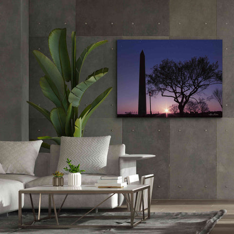 Image of 'Nightfall at the Washington Monument' by Lori Deiter, Canvas Wall Art,54 x 40