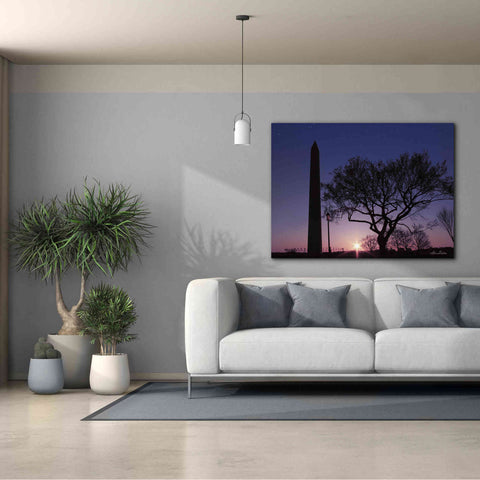Image of 'Nightfall at the Washington Monument' by Lori Deiter, Canvas Wall Art,54 x 40