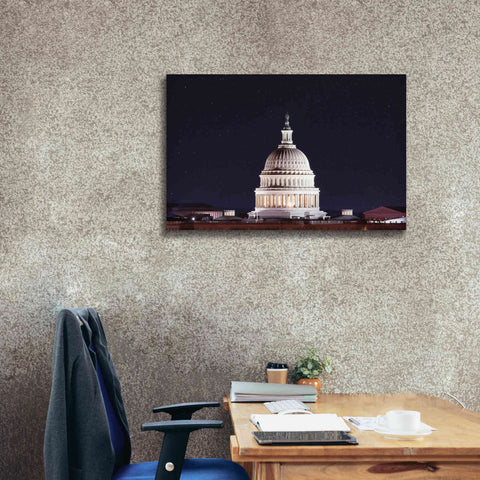 Image of 'US Capital at Night' by Lori Deiter, Canvas Wall Art,40 x 26
