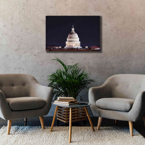 Image of 'US Capital at Night' by Lori Deiter, Canvas Wall Art,40 x 26