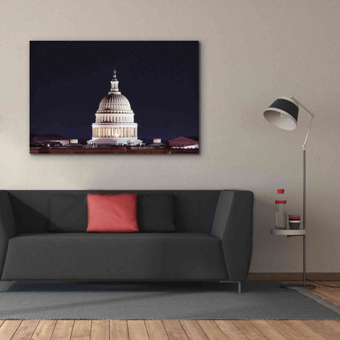 Image of 'US Capital at Night' by Lori Deiter, Canvas Wall Art,60 x 40