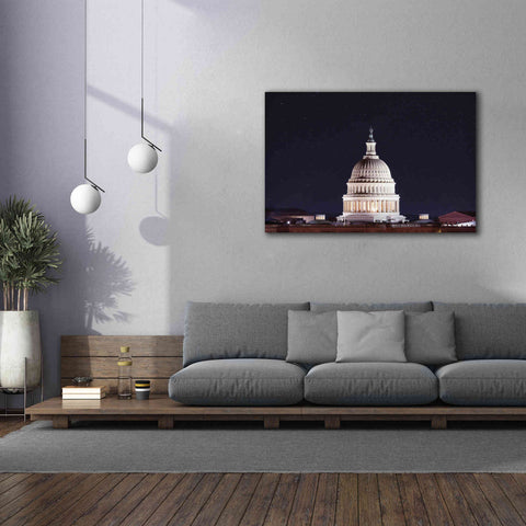 Image of 'US Capital at Night' by Lori Deiter, Canvas Wall Art,60 x 40