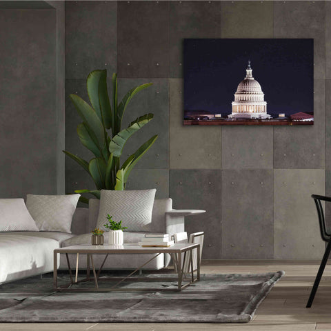 Image of 'US Capital at Night' by Lori Deiter, Canvas Wall Art,60 x 40