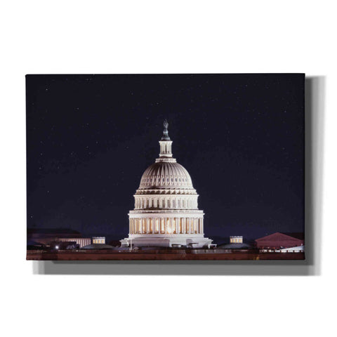 Image of 'US Capital at Night' by Lori Deiter, Canvas Wall Art