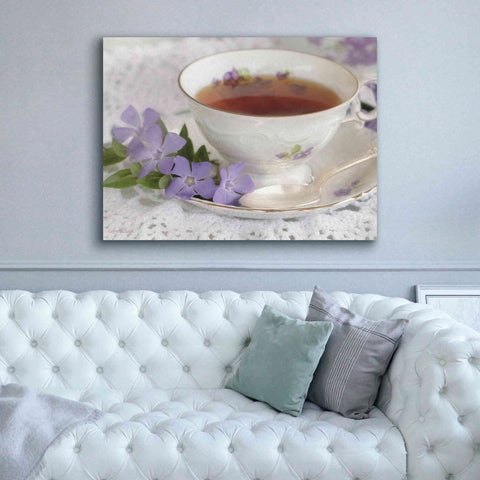 Image of 'Periwinkle and Tea' by Lori Deiter, Canvas Wall Art,54 x 40