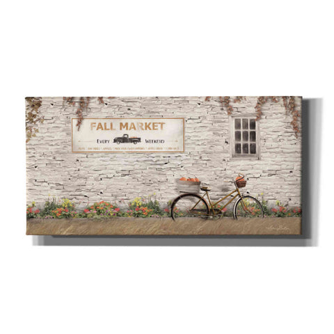 Image of 'Fall Market with Bike' by Lori Deiter, Canvas Wall Art