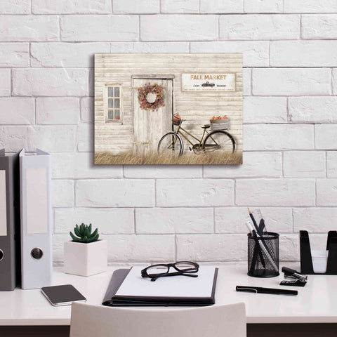 Image of 'Pumpkin Bicycle' by Lori Deiter, Canvas Wall Art,16 x 12