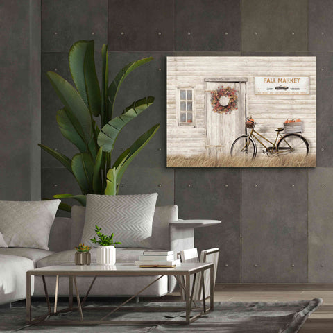 Image of 'Pumpkin Bicycle' by Lori Deiter, Canvas Wall Art,54 x 40