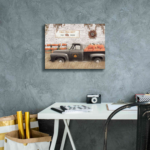 Image of 'Fall Pumpkin Market' by Lori Deiter, Canvas Wall Art,16 x 12