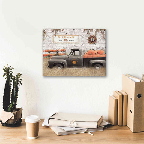 Image of 'Fall Pumpkin Market' by Lori Deiter, Canvas Wall Art,16 x 12