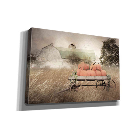 Image of 'Pumpkin Harvest Barn' by Lori Deiter, Canvas Wall Art