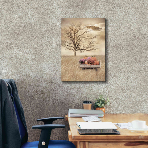 Image of 'Fall Wagon' by Lori Deiter, Canvas Wall Art,18 x 26