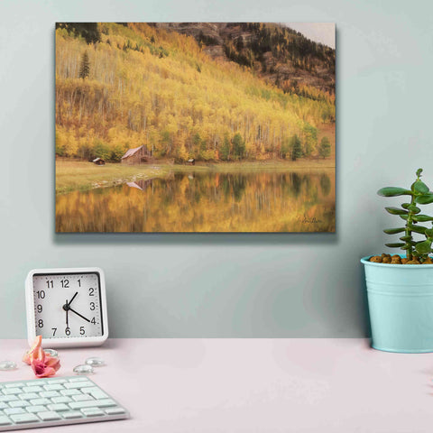 Image of 'San Juan Cabin' by Lori Deiter, Canvas Wall Art,16 x 12