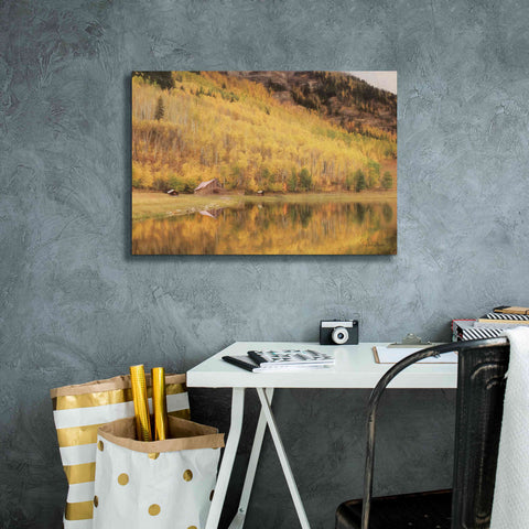 Image of 'San Juan Cabin' by Lori Deiter, Canvas Wall Art,26 x 18