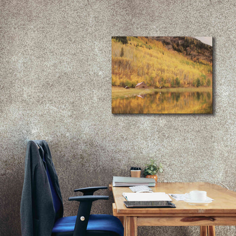 Image of 'San Juan Cabin' by Lori Deiter, Canvas Wall Art,34 x 26