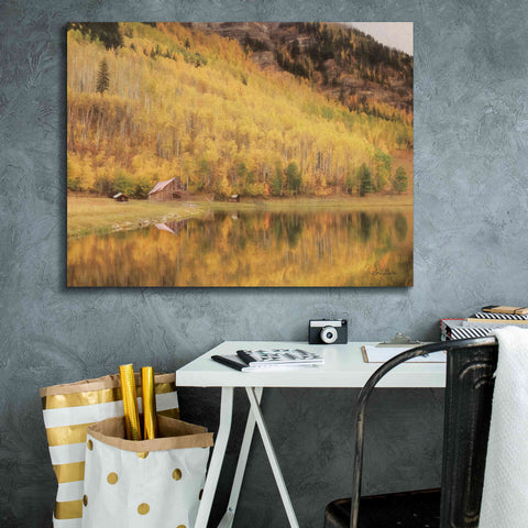 Image of 'San Juan Cabin' by Lori Deiter, Canvas Wall Art,34 x 26