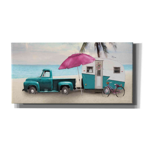 Image of 'Beach Camping with Bike' by Lori Deiter, Canvas Wall Art
