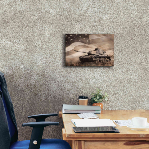 Image of 'The Liberator Tank' by Lori Deiter, Canvas Wall Art,18 x 12