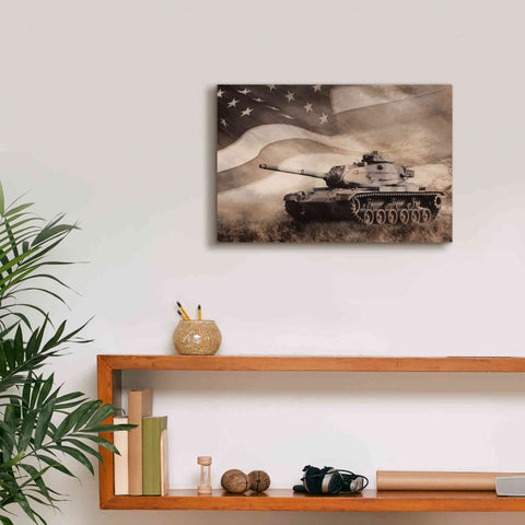 Image of 'The Liberator Tank' by Lori Deiter, Canvas Wall Art,18 x 12