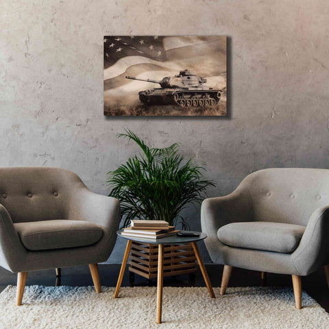 Image of 'The Liberator Tank' by Lori Deiter, Canvas Wall Art,40 x 26