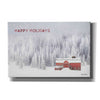 'Snowy Forest Happy Holidays' by Lori Deiter, Canvas Wall Art