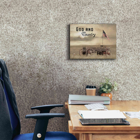 Image of 'God and Country' by Lori Deiter, Canvas Wall Art,16 x 12