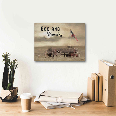 Image of 'God and Country' by Lori Deiter, Canvas Wall Art,16 x 12