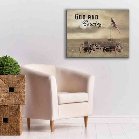 Image of 'God and Country' by Lori Deiter, Canvas Wall Art,34 x 26