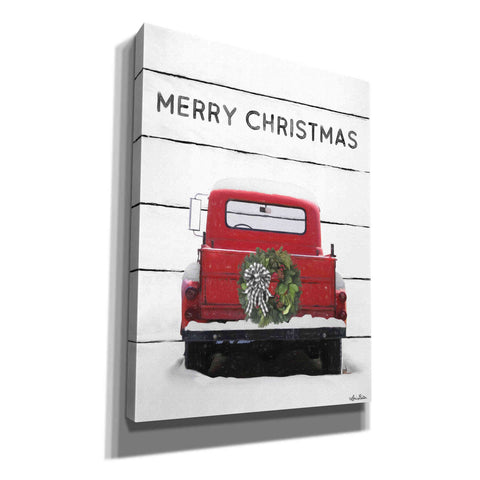 Image of 'Christmas Truck on Wood' by Lori Deiter, Canvas Wall Art