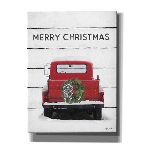 Image of 'Christmas Truck on Wood' by Lori Deiter, Canvas Wall Art