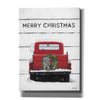 'Christmas Truck on Wood' by Lori Deiter, Canvas Wall Art